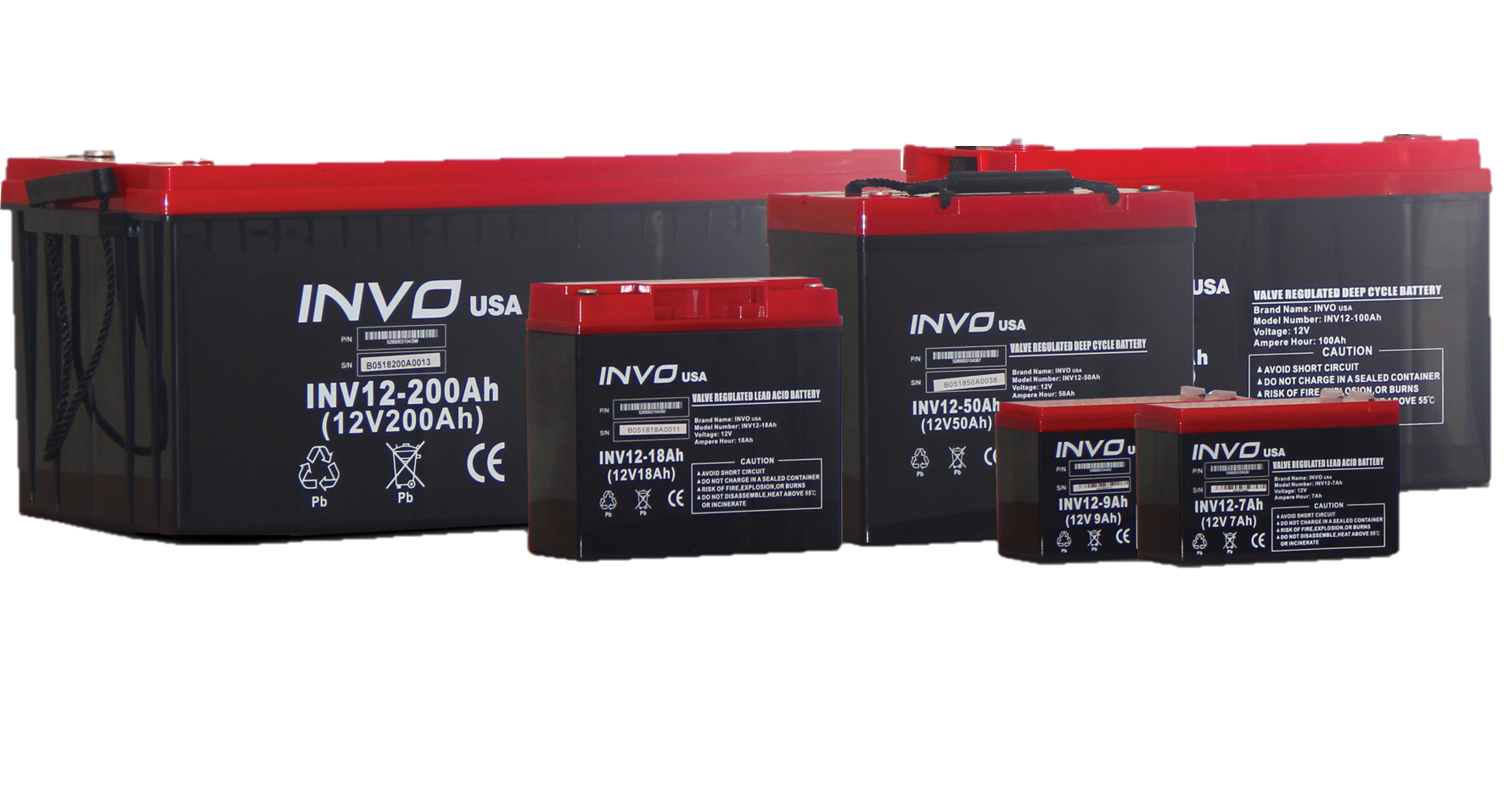 Battery INVO 12V 9 AMP Rechargeable Battery