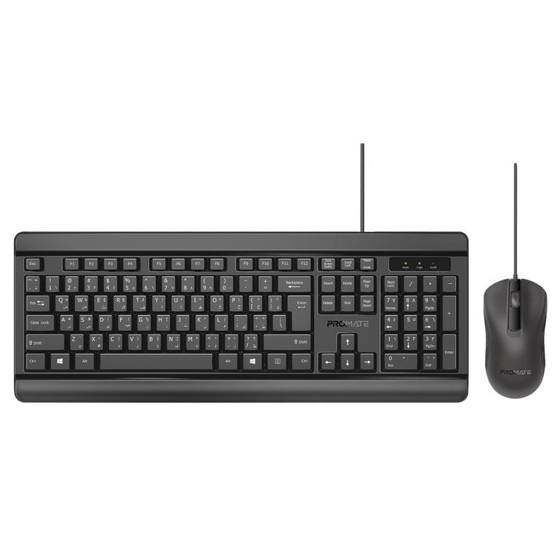 PROMATE COMBO-CM6 QUIET KEYS WIRED COMBO 1200 DPI