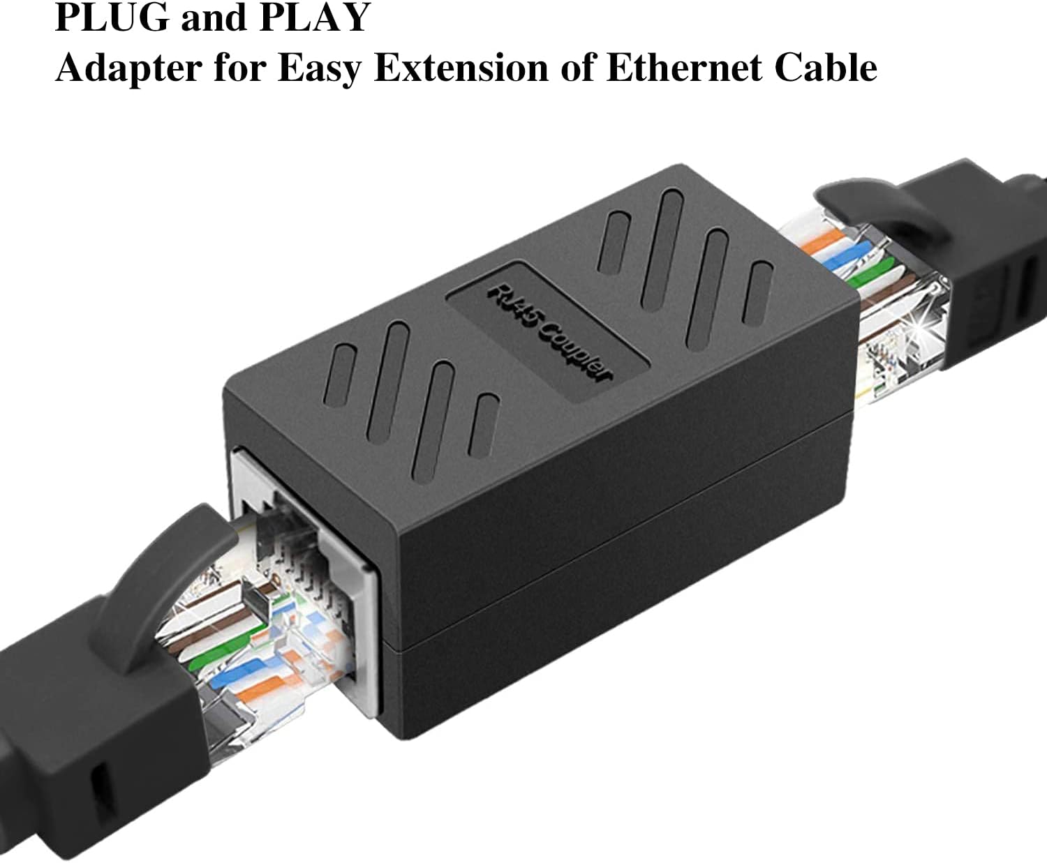 RJ 45 Ethernet in-Line Coupler FEMALE to FEMALE for Cat7/ Cat6/ Cat5/ Cat5e