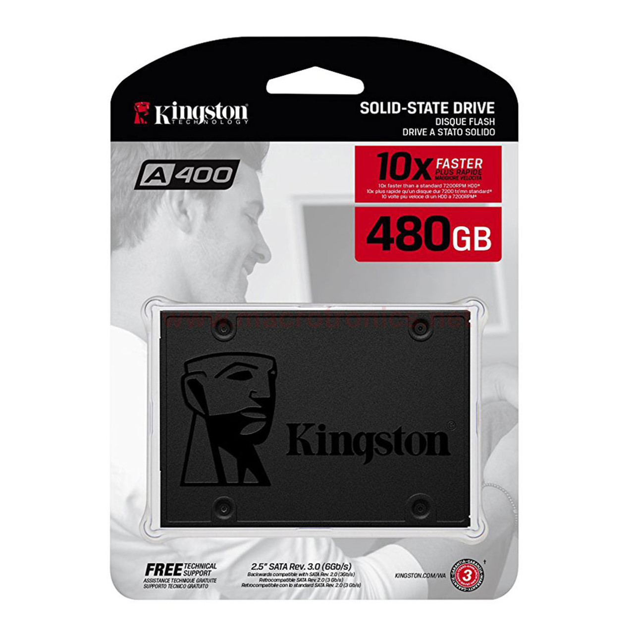 Kingston SSD 480GB A400 Sata3 2.5